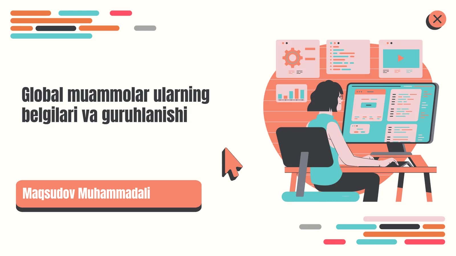Global muammolar ularning belgilari va guruhlanishi 1