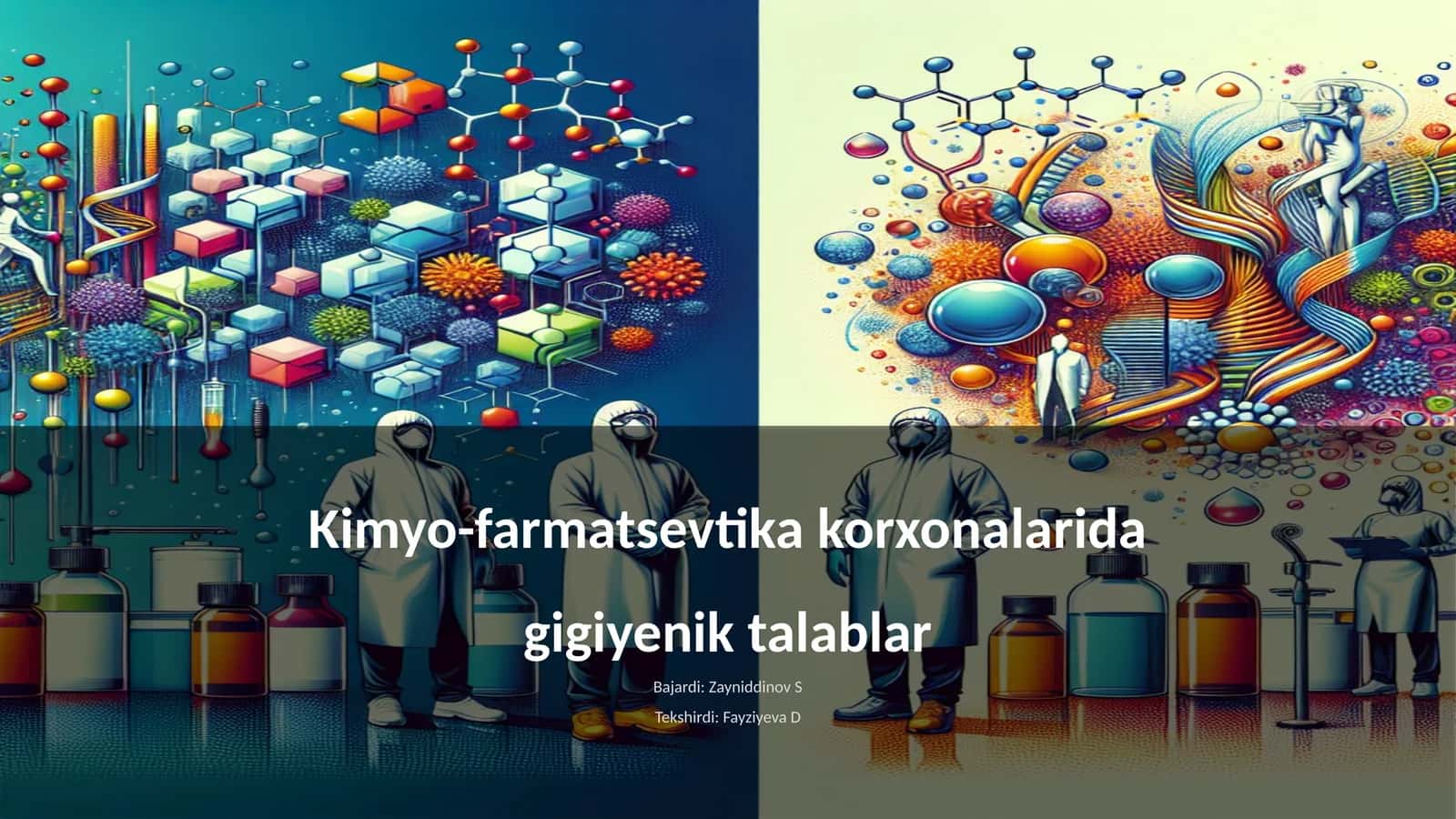 Kimyo-farmatsevtika korxonalarida gigiyenik talablar 1