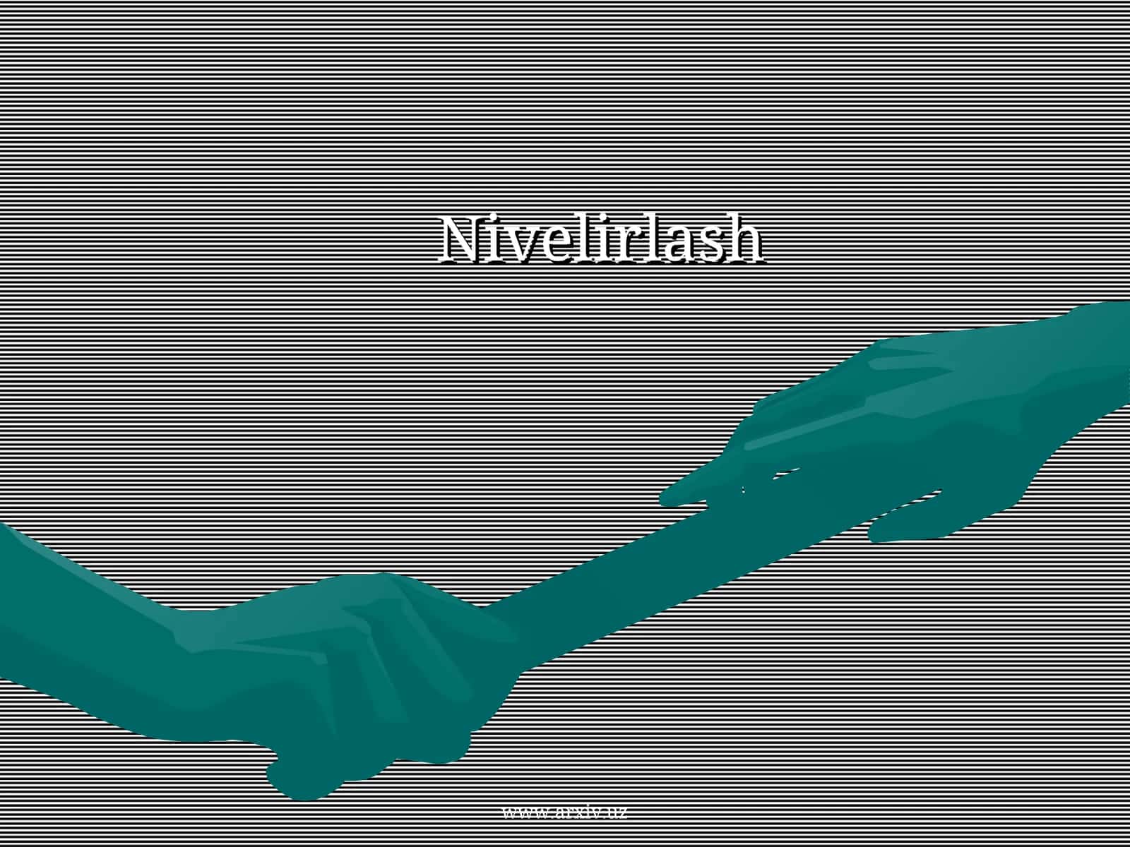 Nivelirlash 1