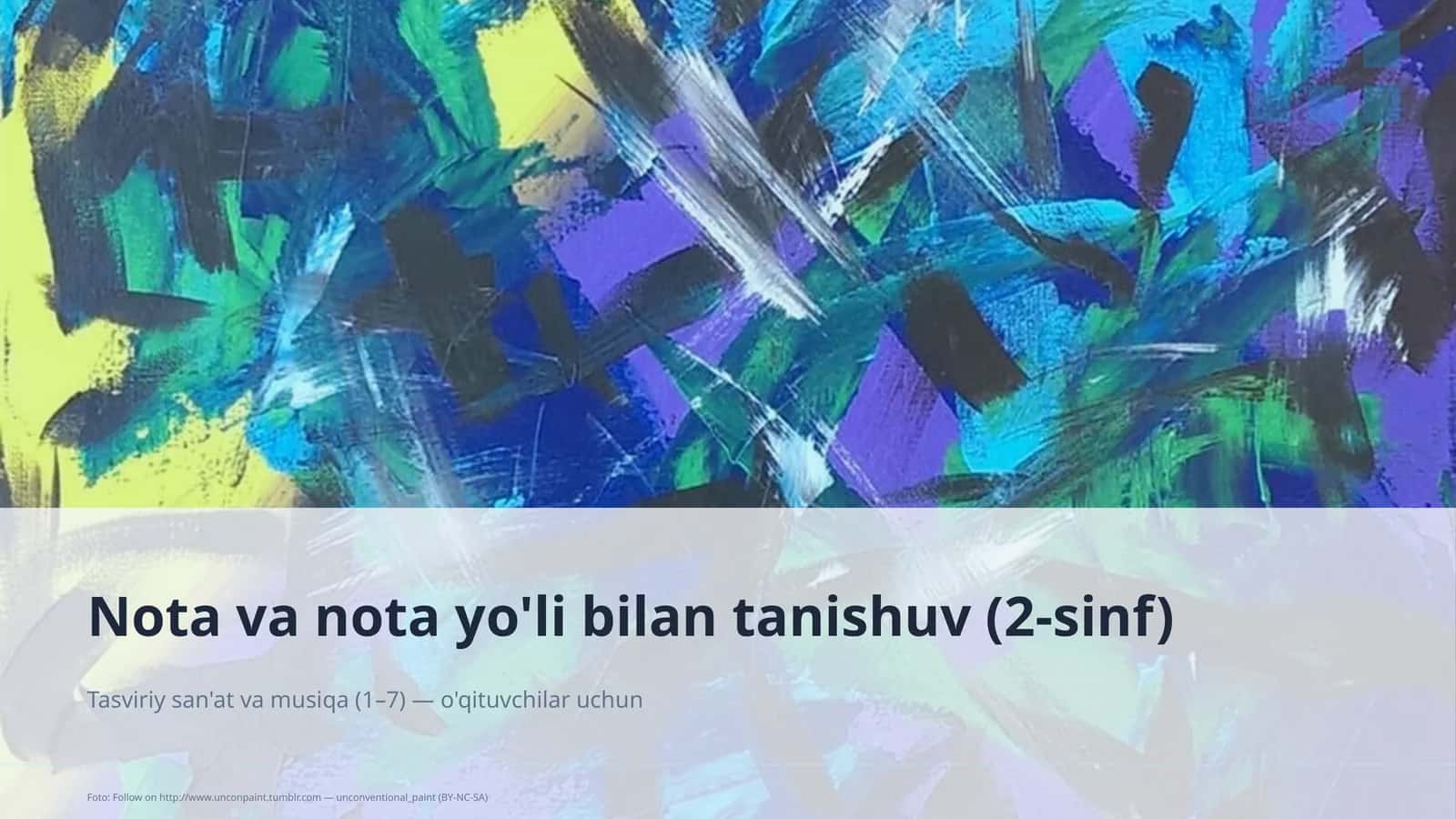 Tasviriy san'at va musiqa (1–7) 1