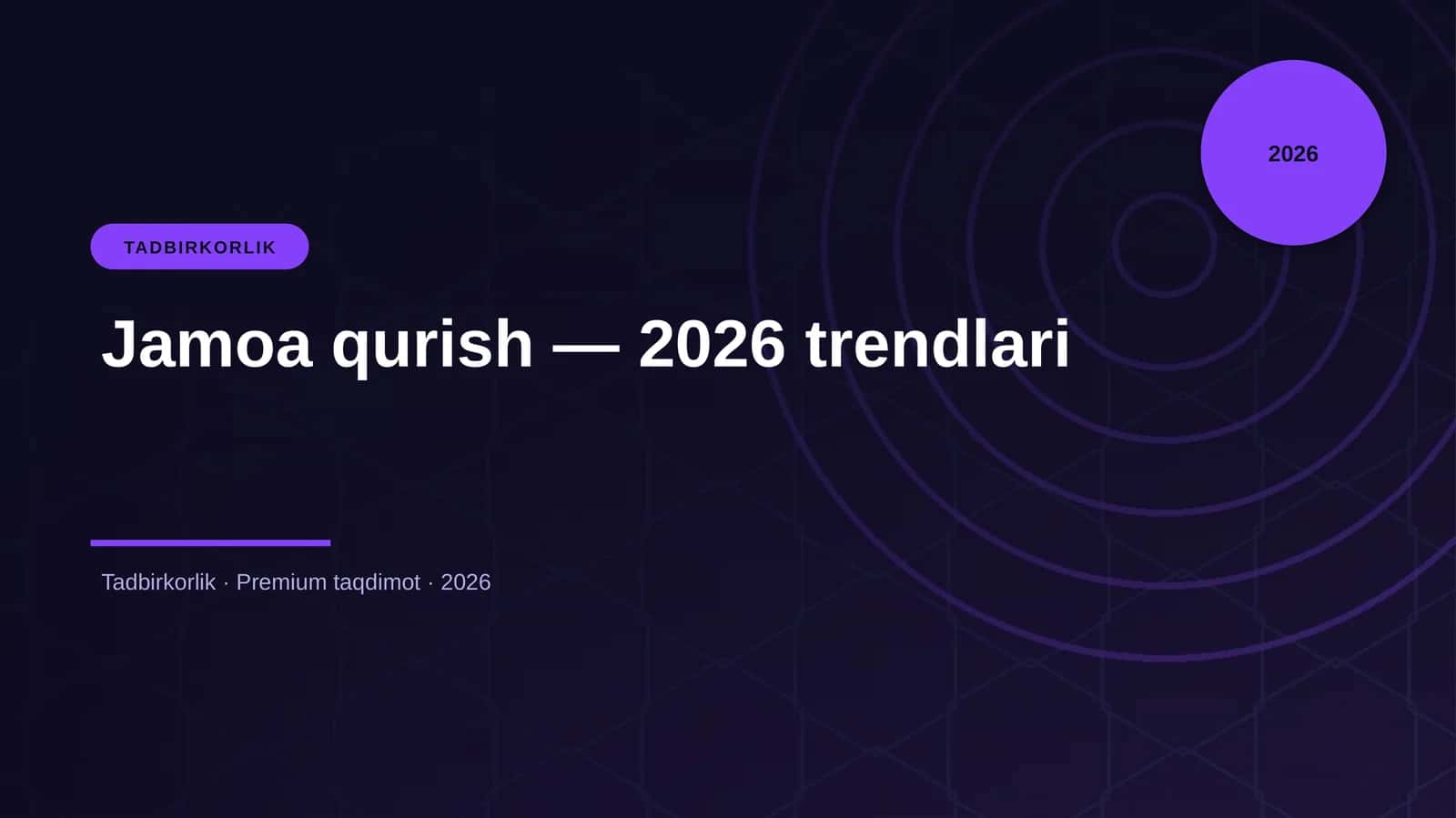 Jamoa qurish — 2026 trendlari 1