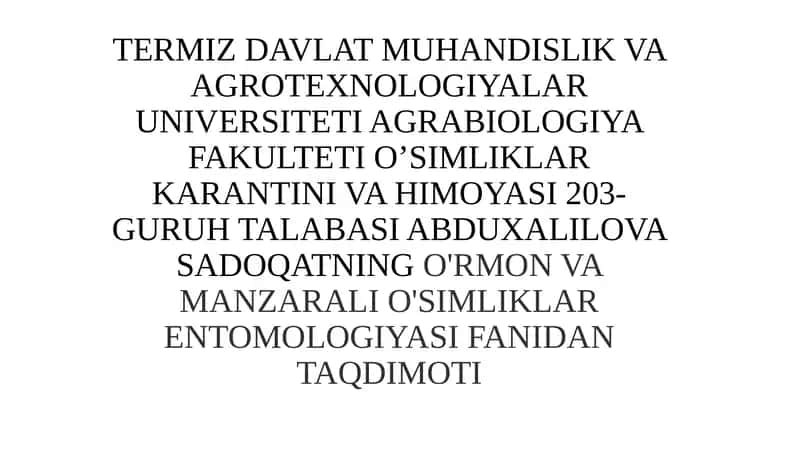 Mevali Daraxt Zararkunandalari 1