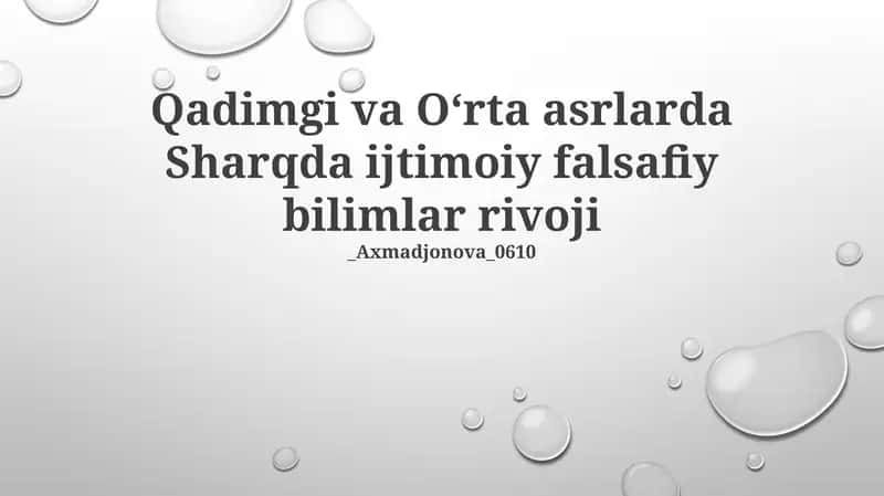 Vedik davridan o'rta asrlarga hind falsafasi tadqiqotlari 1