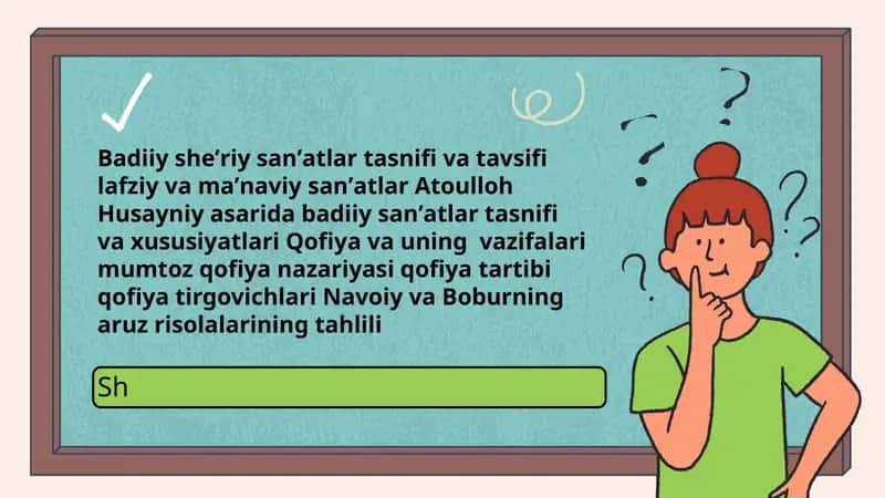 Badiiy Sanʼatlar Tasnifi 1