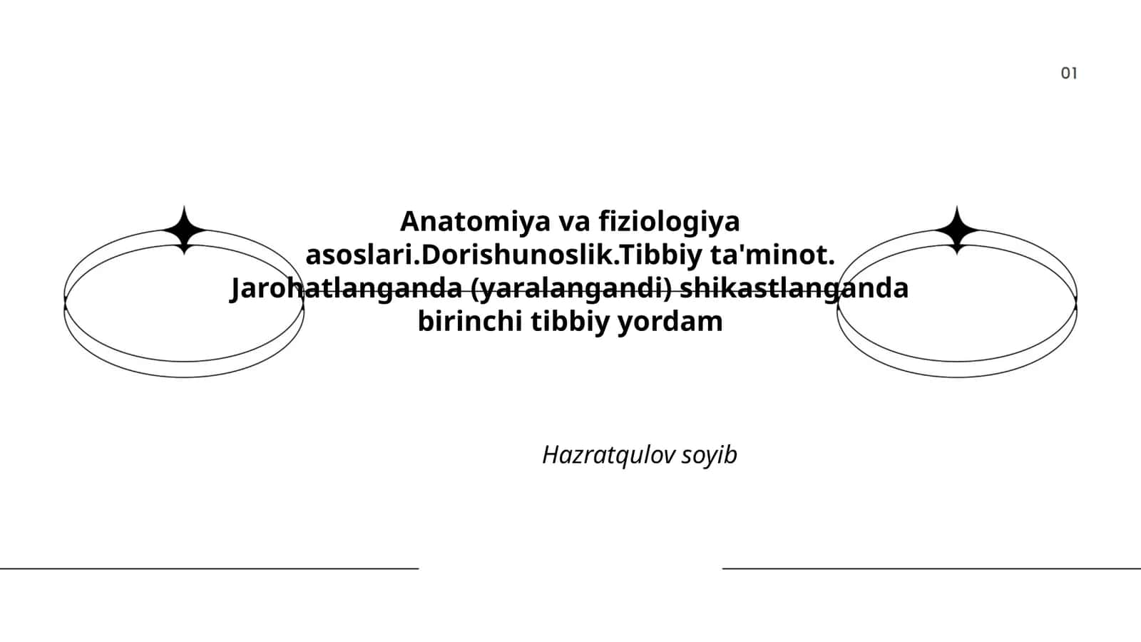Hujayra va to'qimalarning anatomiyasi va fiziologiyasi 1