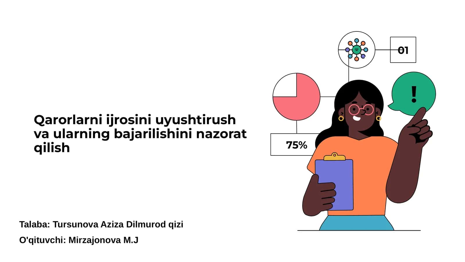 Qarorlarni ijrosini uyushtirush va ularning bajarilishini nazorat qilish 1