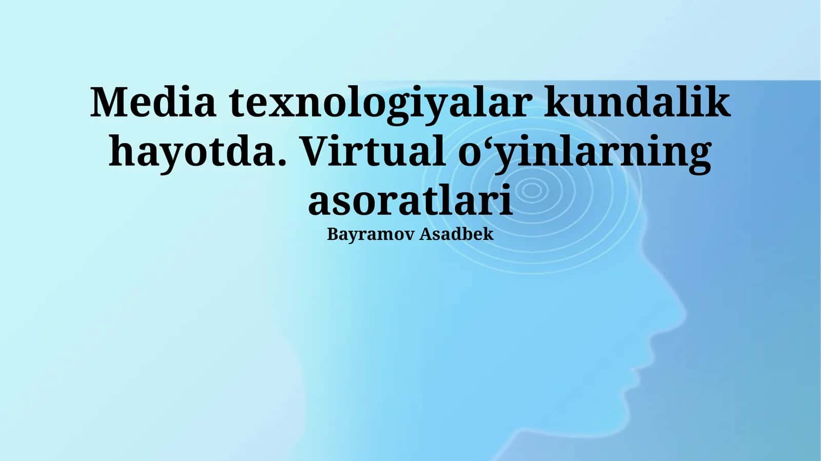 Virtual O'yinlarning Murakkab Tomonlari 1