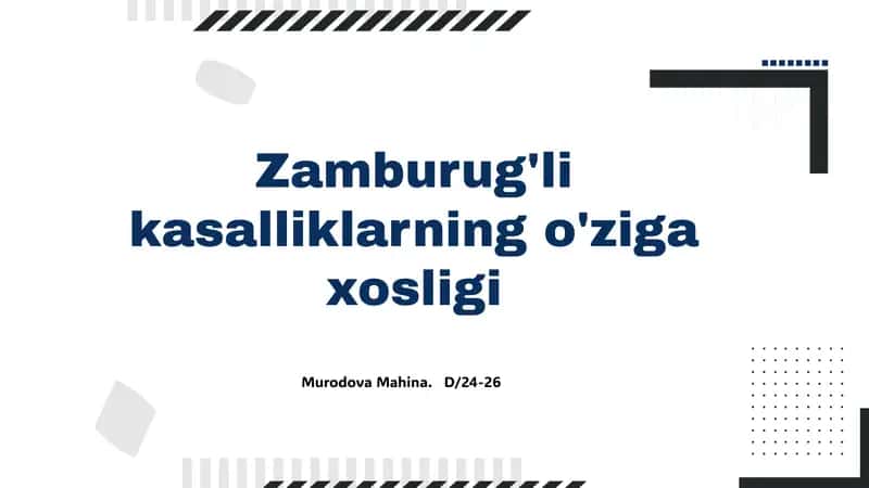 Zamburug'li kasalliklar 1