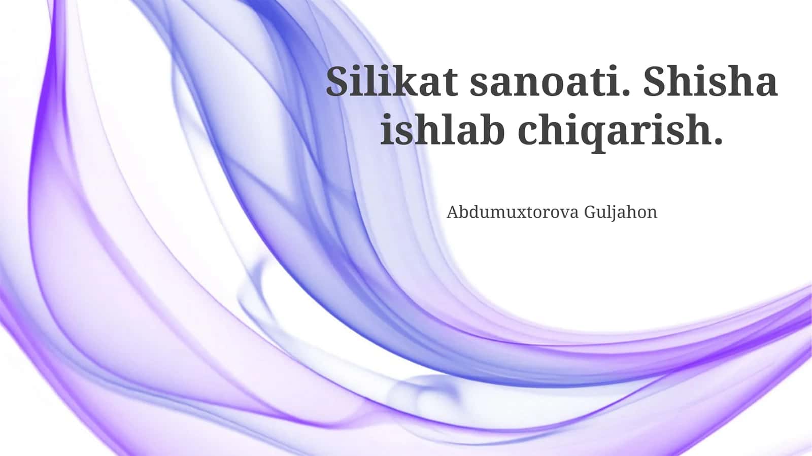 Shisha ishlab chiqarish 1
