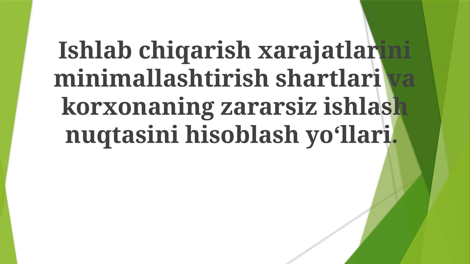 Miqyos iqtisodiyoti: Ishlab chiqarish hajmini oshirish orqali birlikka to'g'ri keladigan xarajatlarni kamaytirish 1