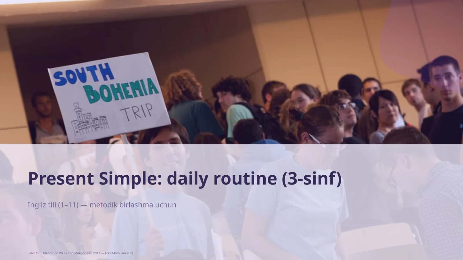 Present Simple: daily routine (3-sinf) 1