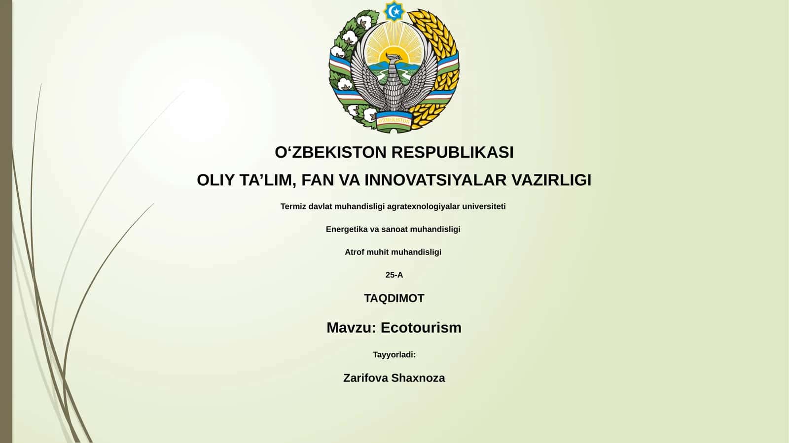 Ekoturizmning ta'rifi va mohiyati 1