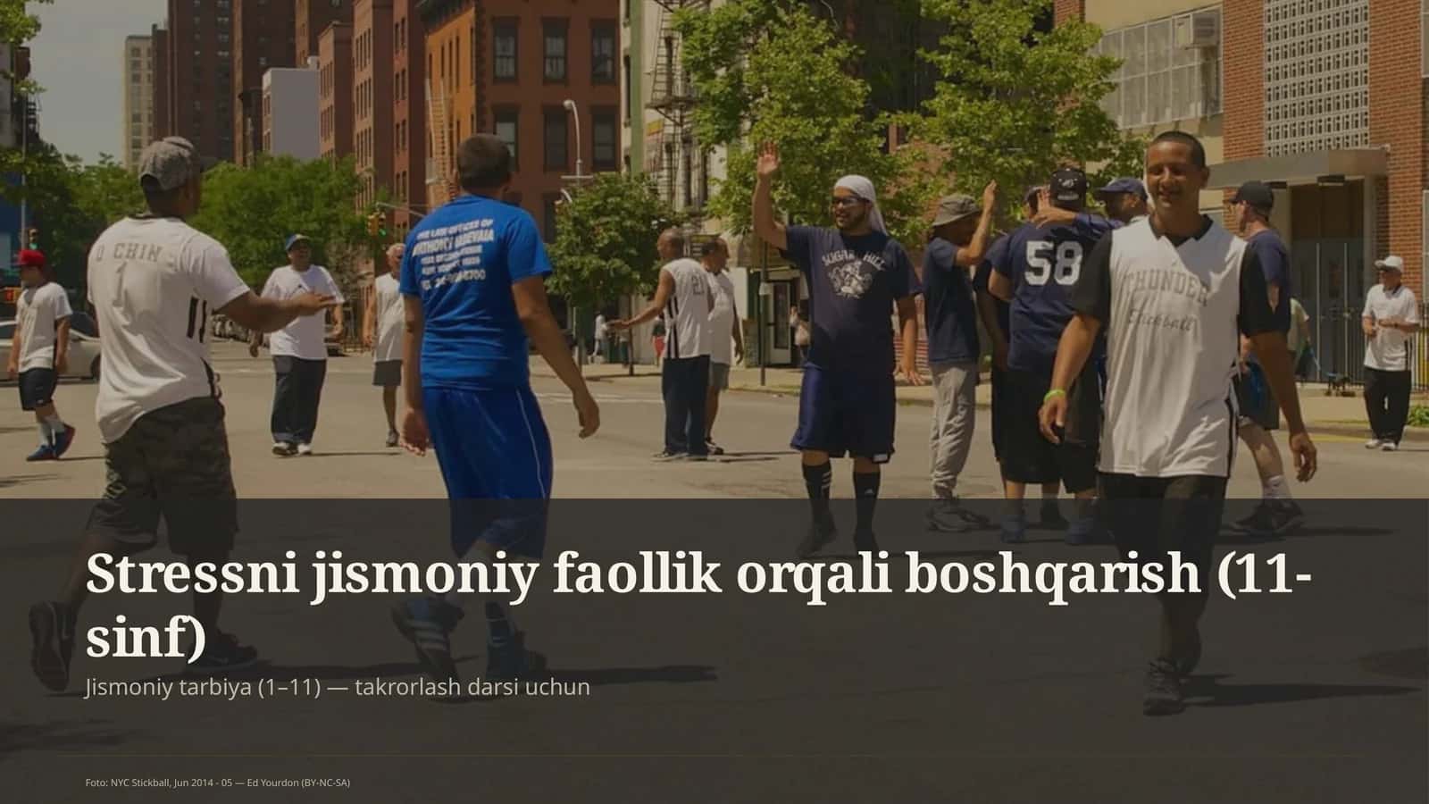 Stressni jismoniy faollik orqali boshqarish (11-sinf) 1