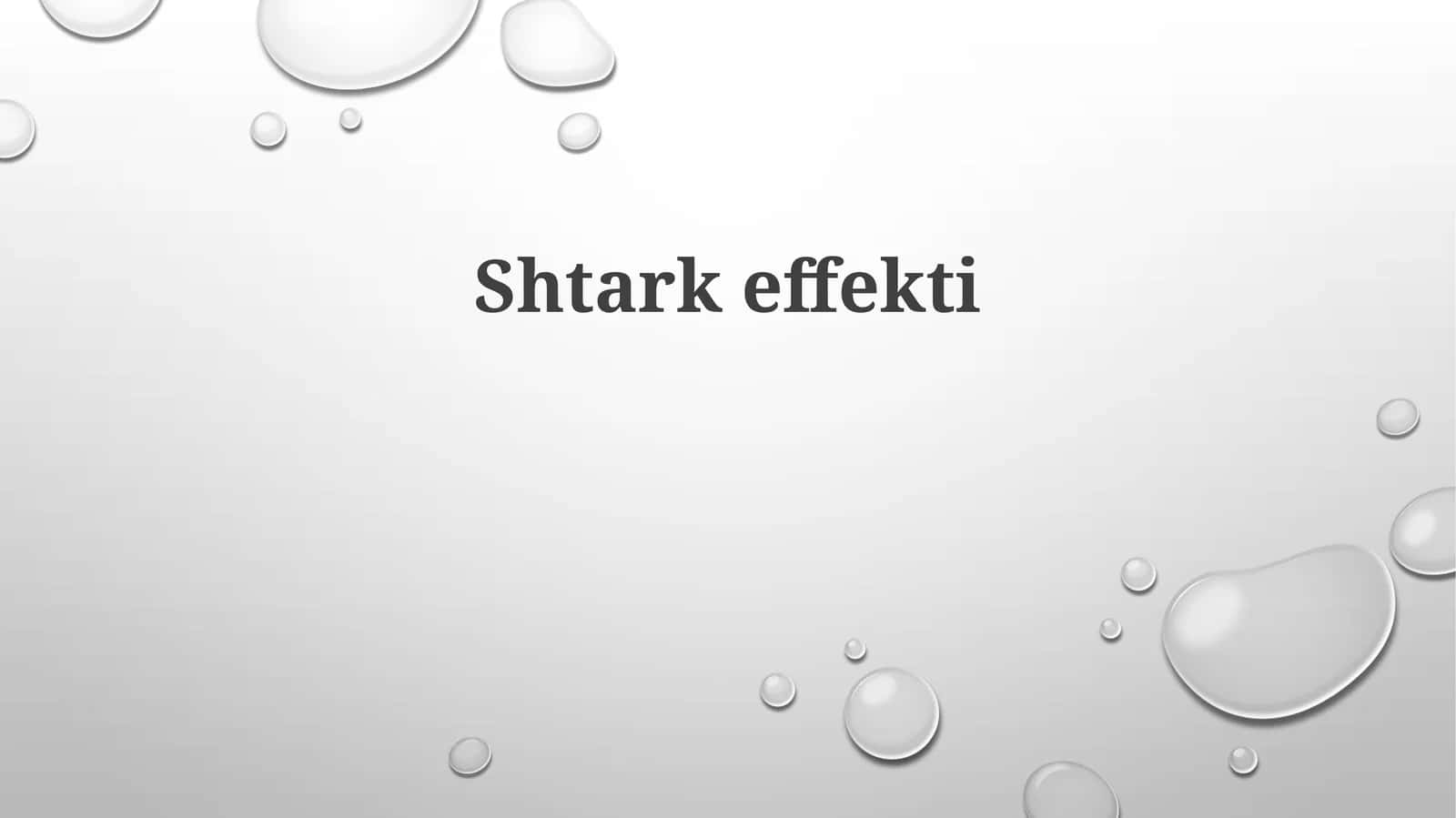 Shtarkeffekti 1