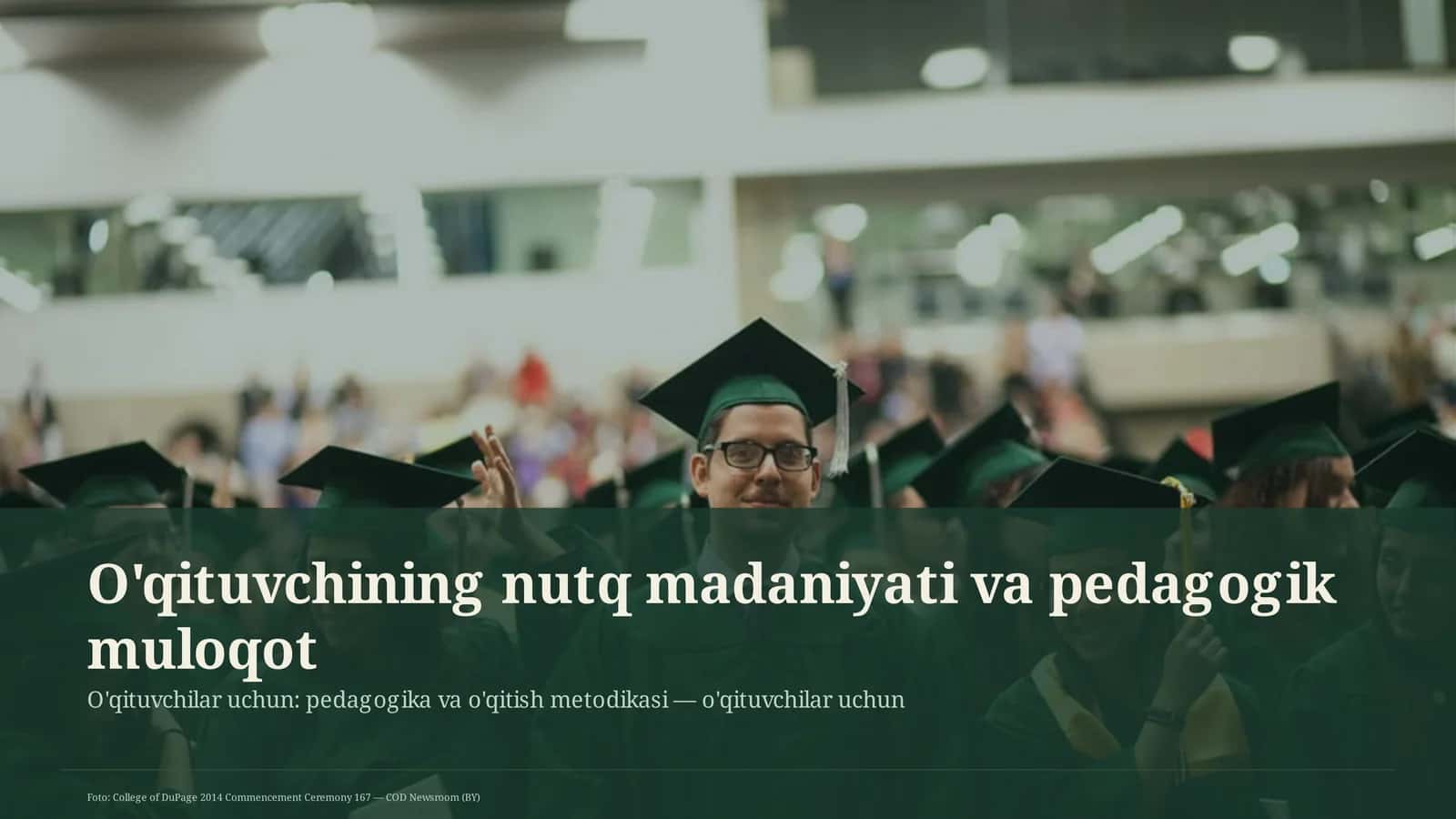 O'qituvchining nutq madaniyati va pedagogik muloqot 1