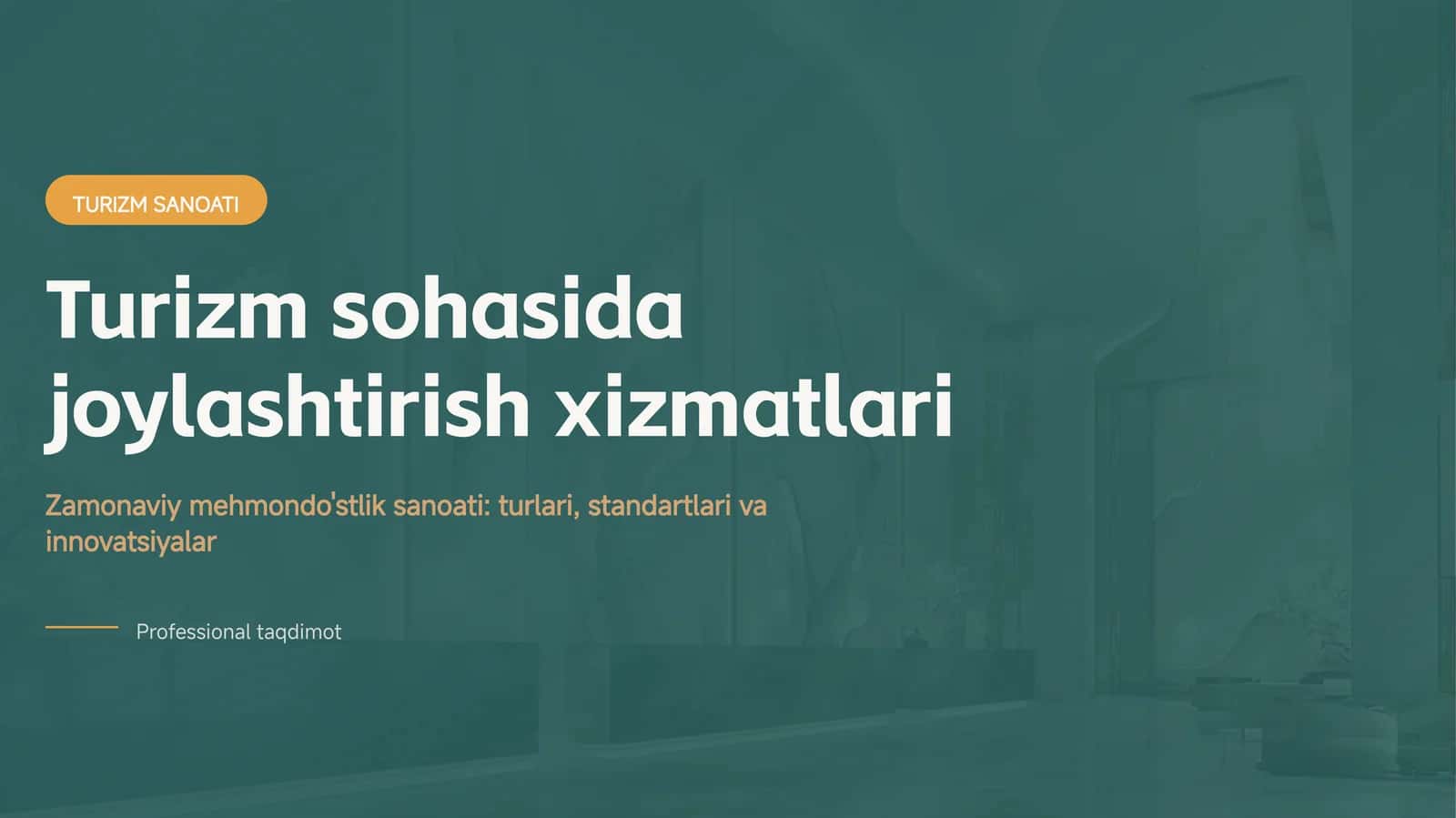 Turizm Sanoati 1