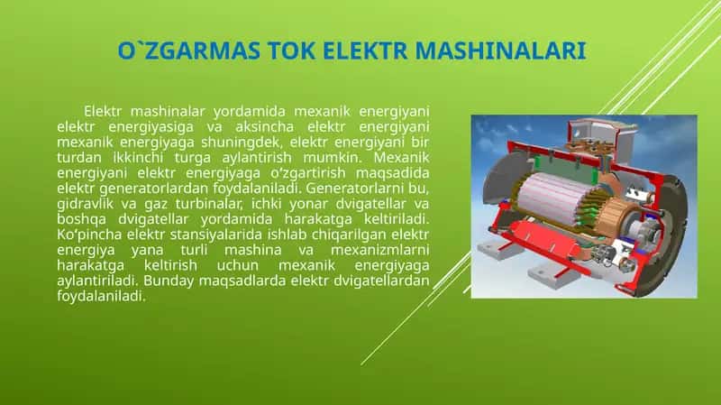 O`zgarmas tok mashinalari 1