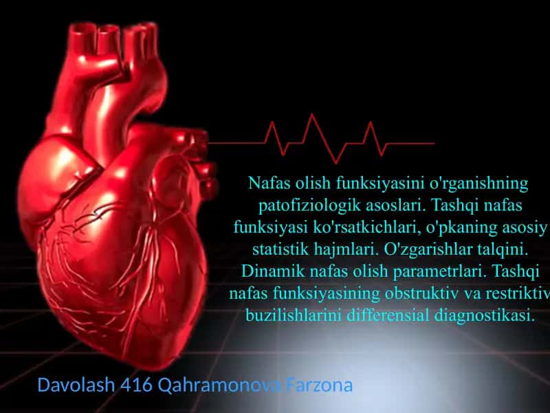 Nafas olish funksiyasini o'rganishning patofiziologik asoslari 1