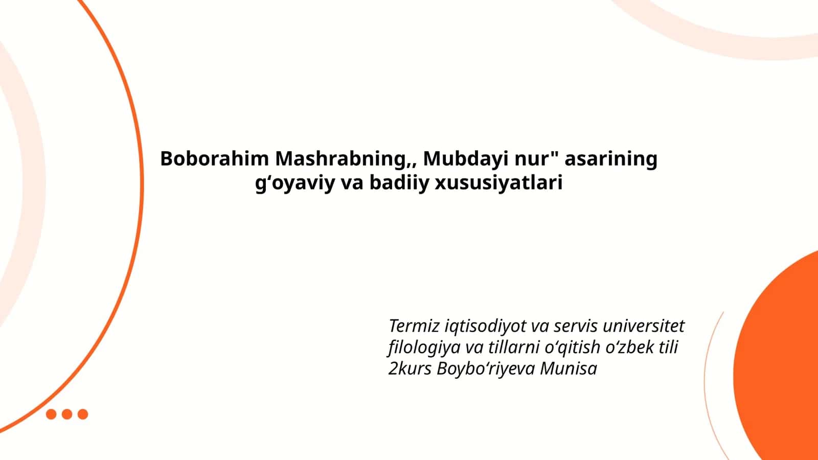 Mubdayi nur 1