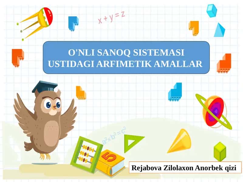 Sanoq sistemasining tushunchasi 1
