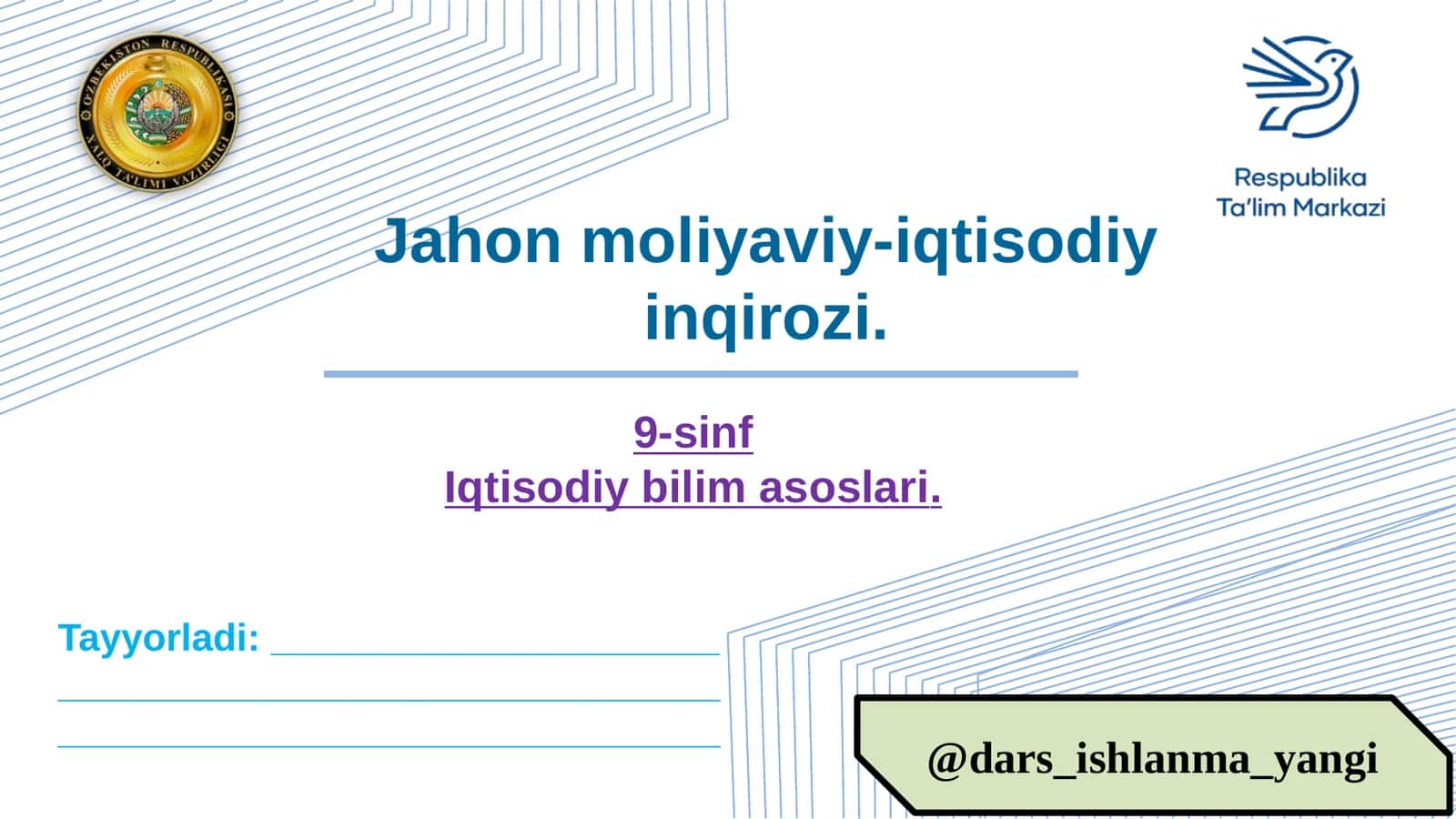 Iqtisodiy bilim asoslari 1