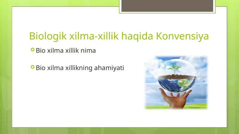 Biologik xilma-xillik haqida Konvensiya 1