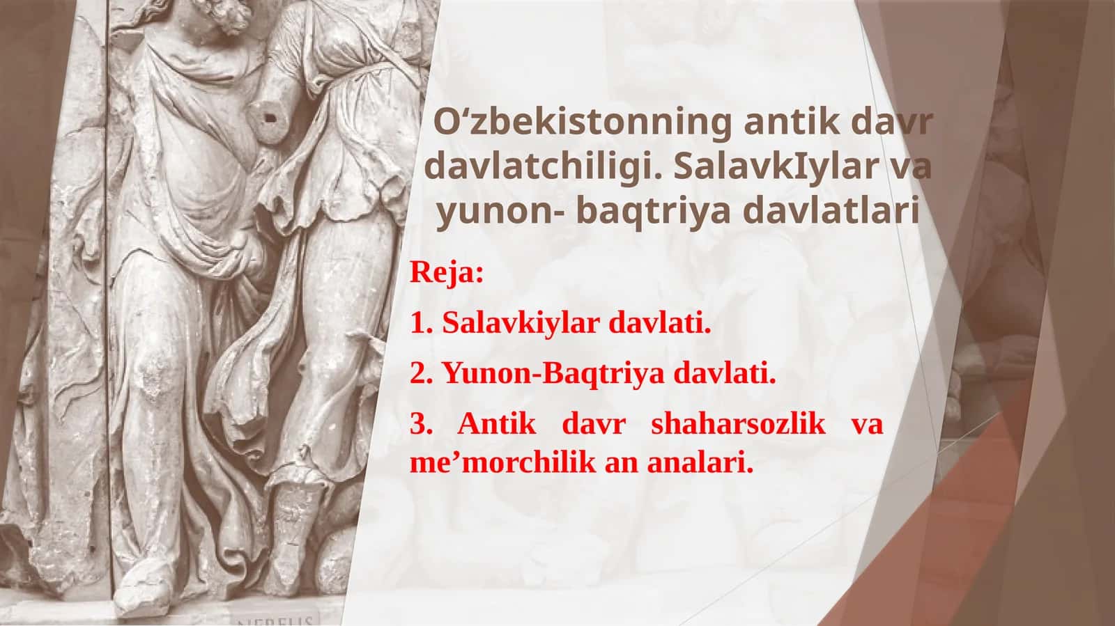 O‘zbekistonning antik davr davlatchiligi 1