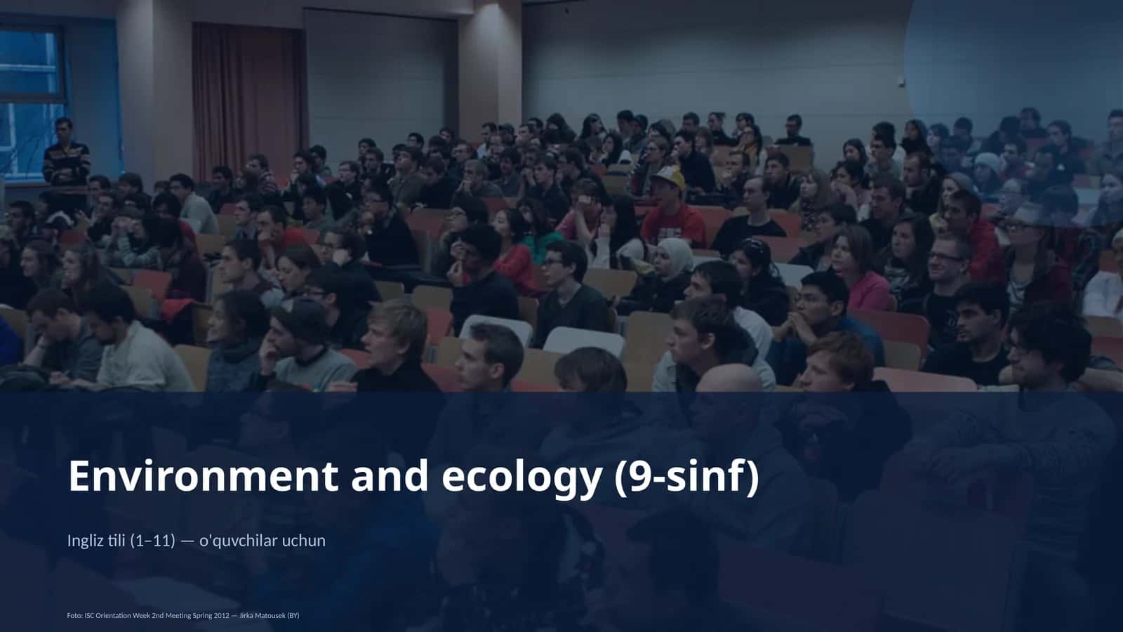 Environment va ekologiya (9-sinf) 1