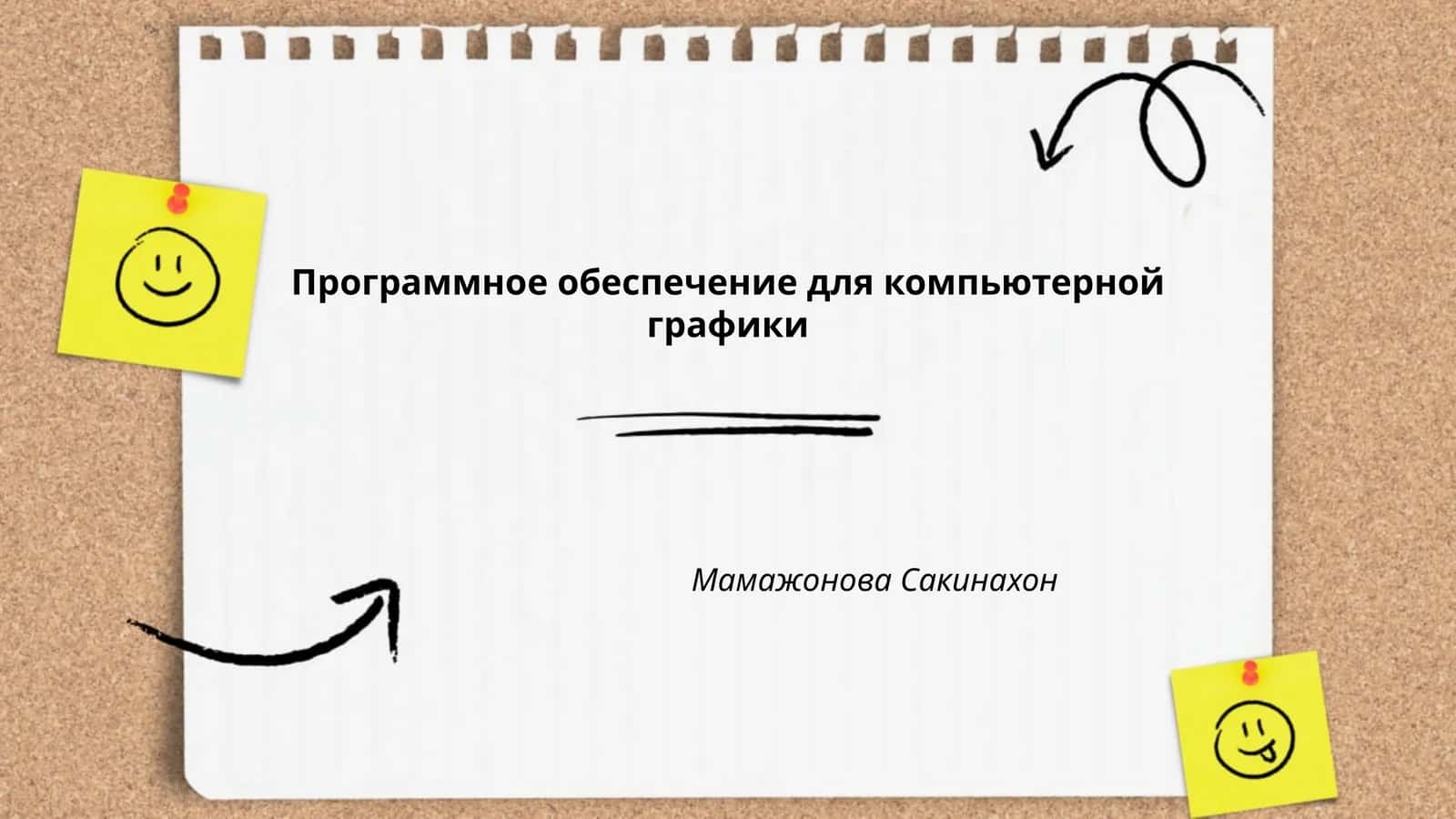 Программное обеспечение для компьютерной графики 1