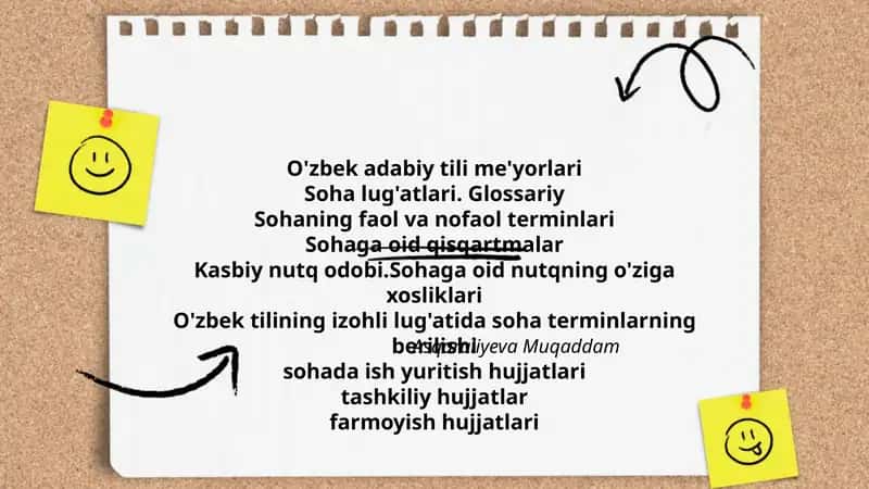 O'zbek adabiy tili me'yorlari 1