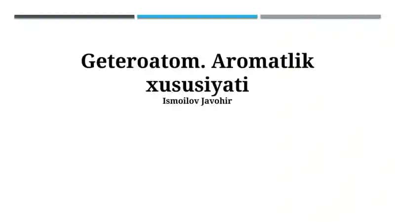 Imidazol va uning xossalari 1