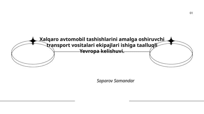 Xalqaro avtomobil tashishlarini amalga oshiruvchi transport vositalari ekipajlari ishiga taalluqli Yevropa kelishuvi 1