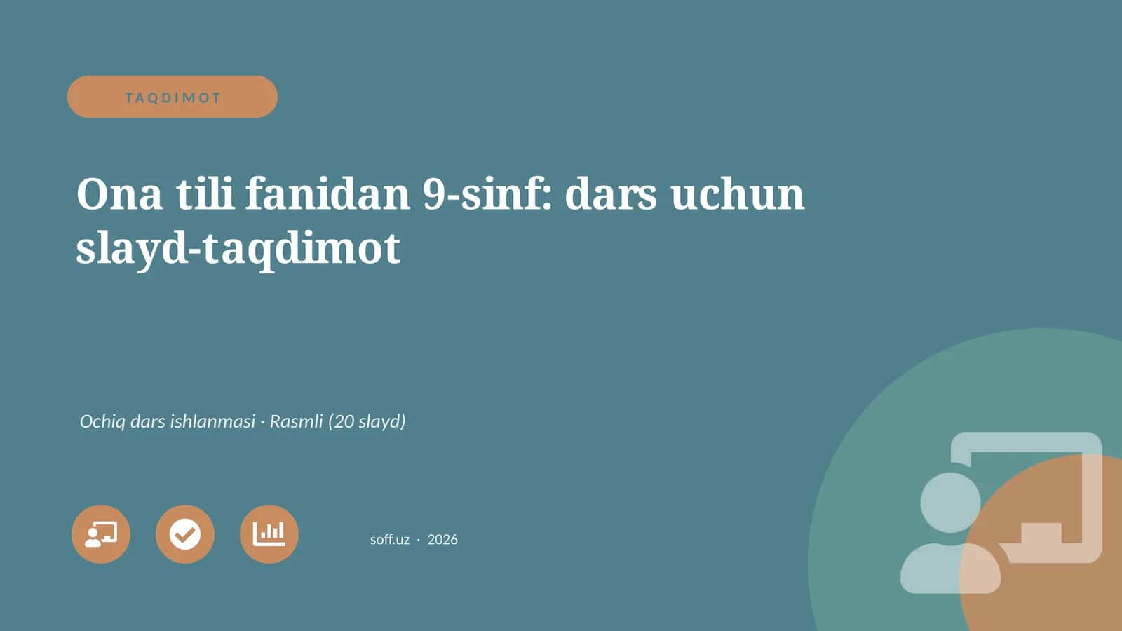 Ona tili fanidan 9-sinf: dars uchun slayd-taqdimot 1