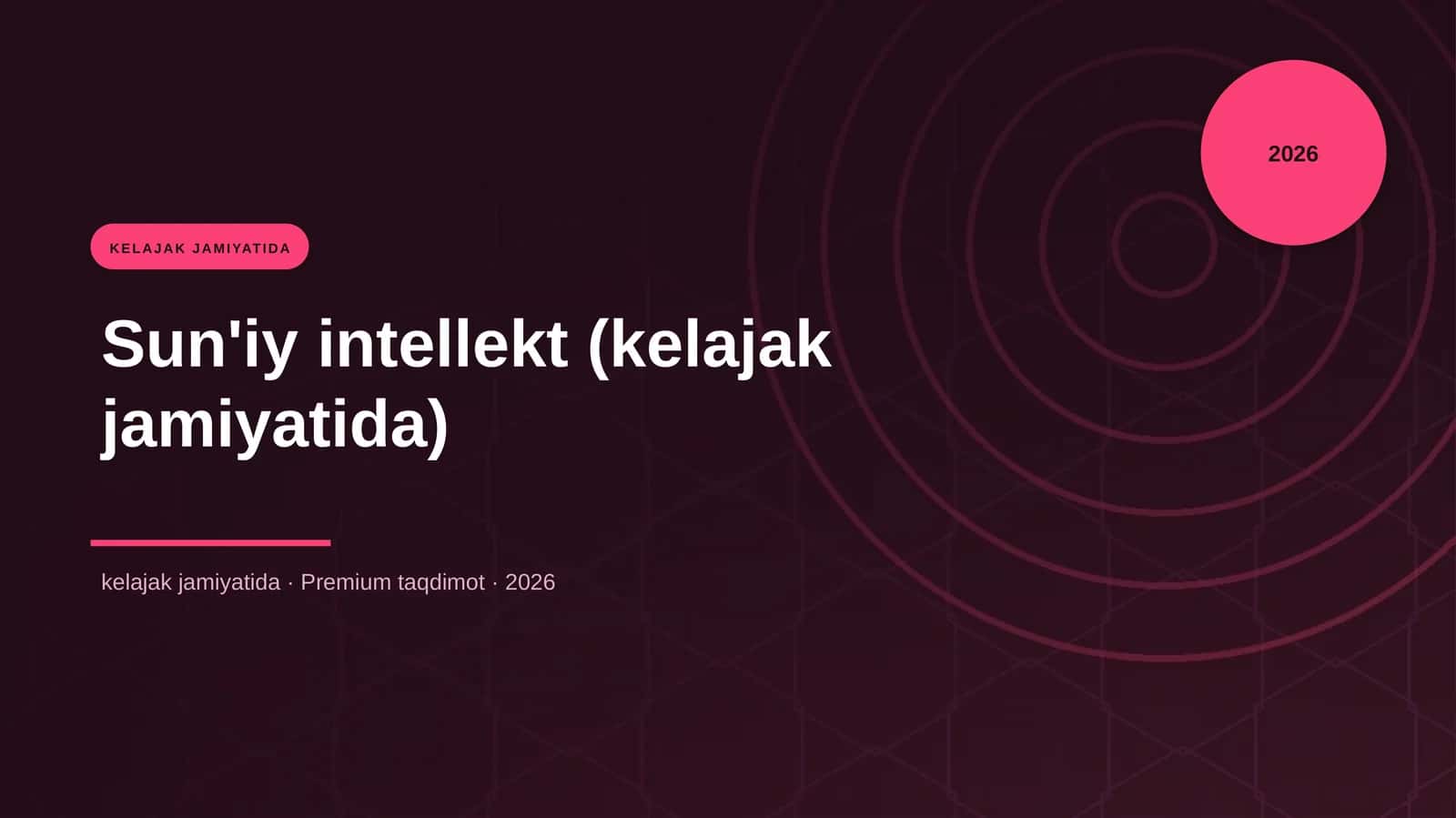 Sun'iy intellekt (kelajak jamiyatida) 1