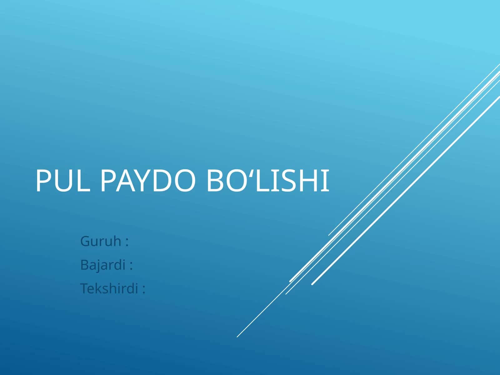 Pulpaydobo‘lishi 1