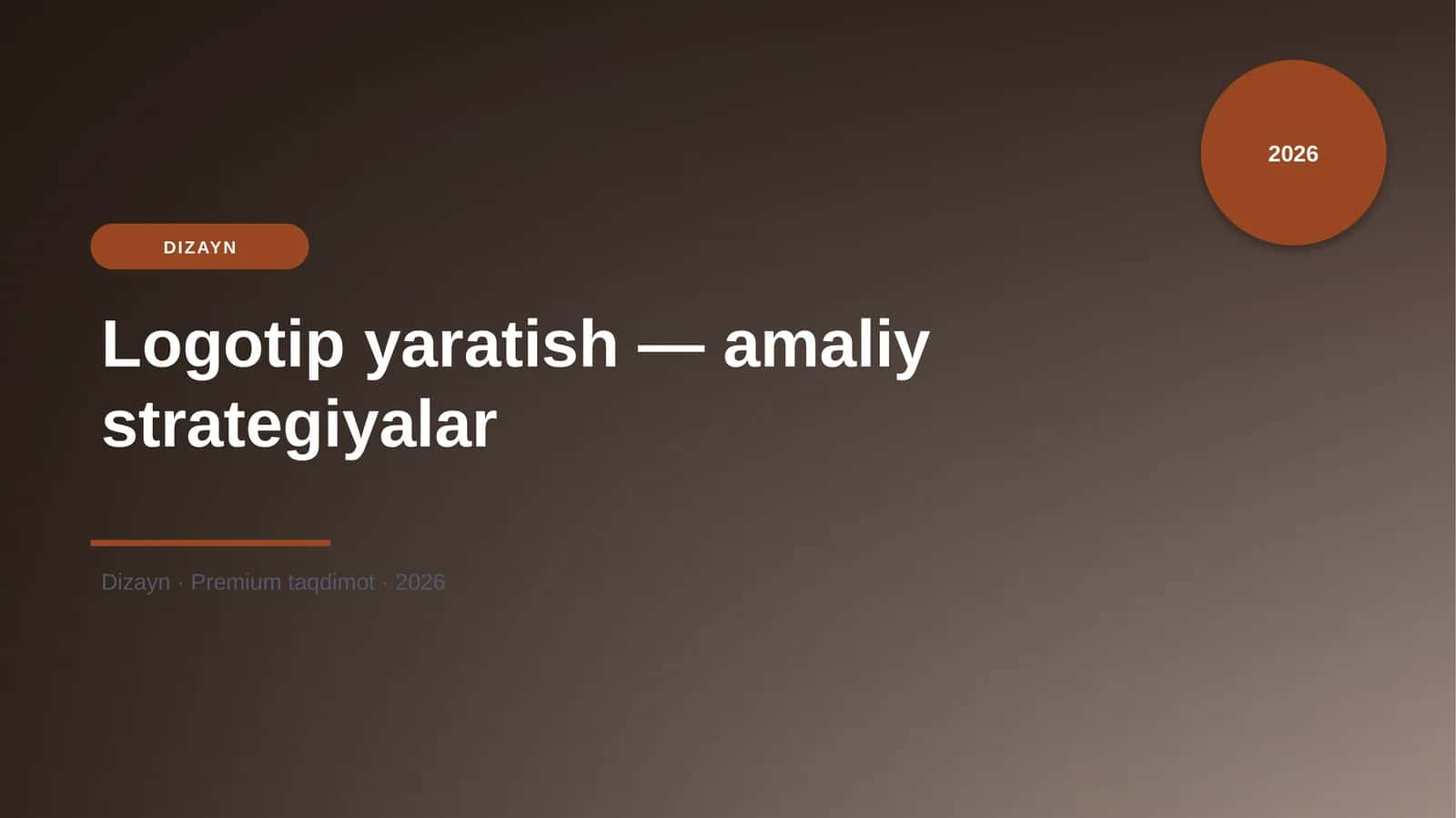 Logotip yaratish — amaliy strategiyalar 1