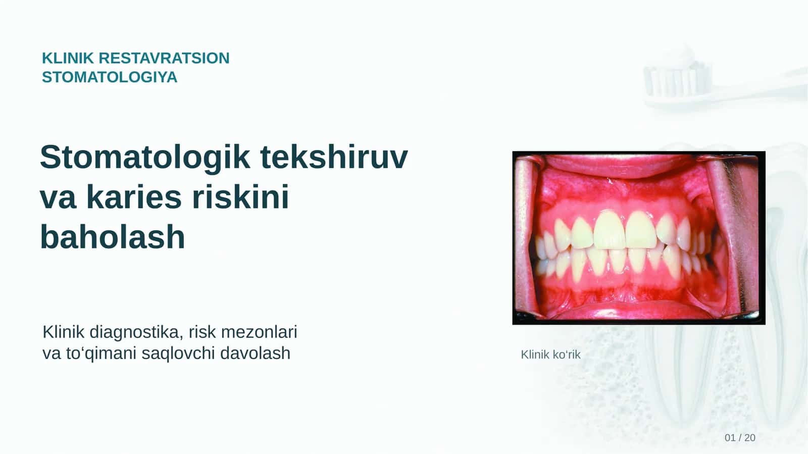 KLINIK RESTAVRATSION 1