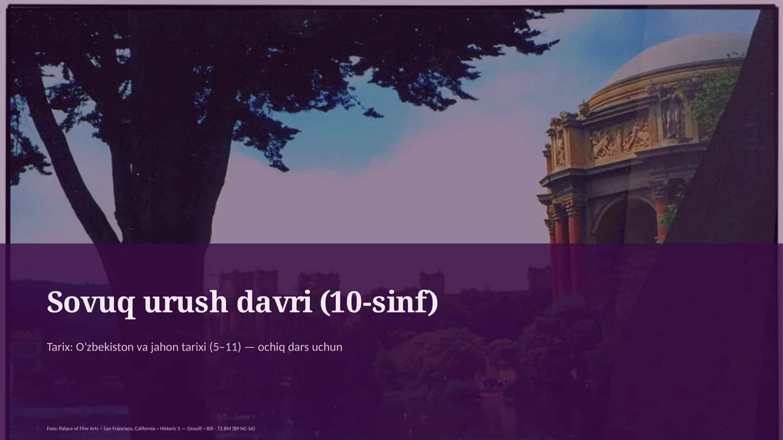 Sovuq urush davri (10-sinf) 1