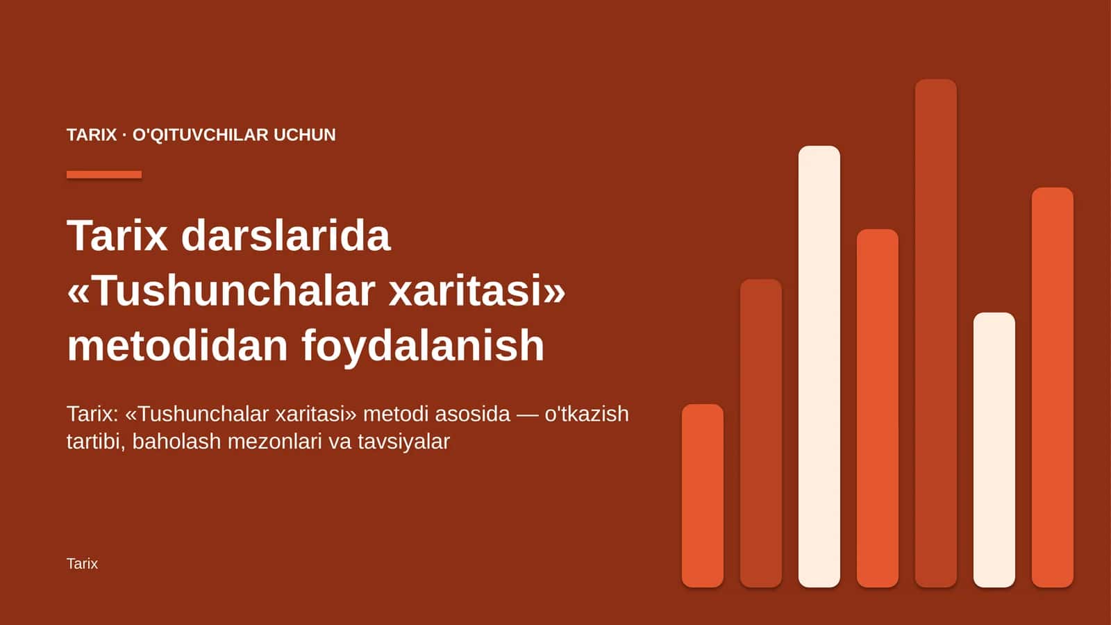 tarix darslarida tushunchalar xaritasi metodidan foydalanish 2991 1