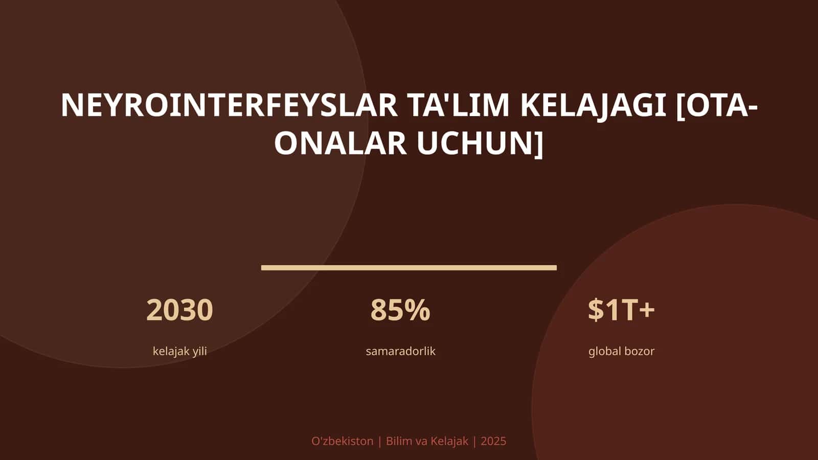 Neyrointerfeyslar ta'lim kelajagi [ota-onalar uchun] 1