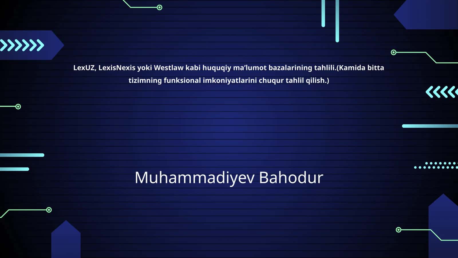 Huquqiy Ma'lumot Bazalari Tahlili 1