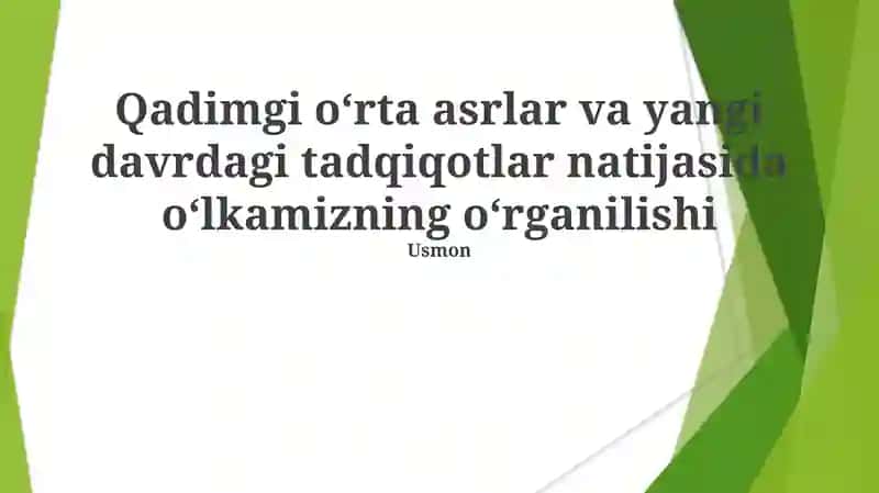 Taqdimotlar/Tarix