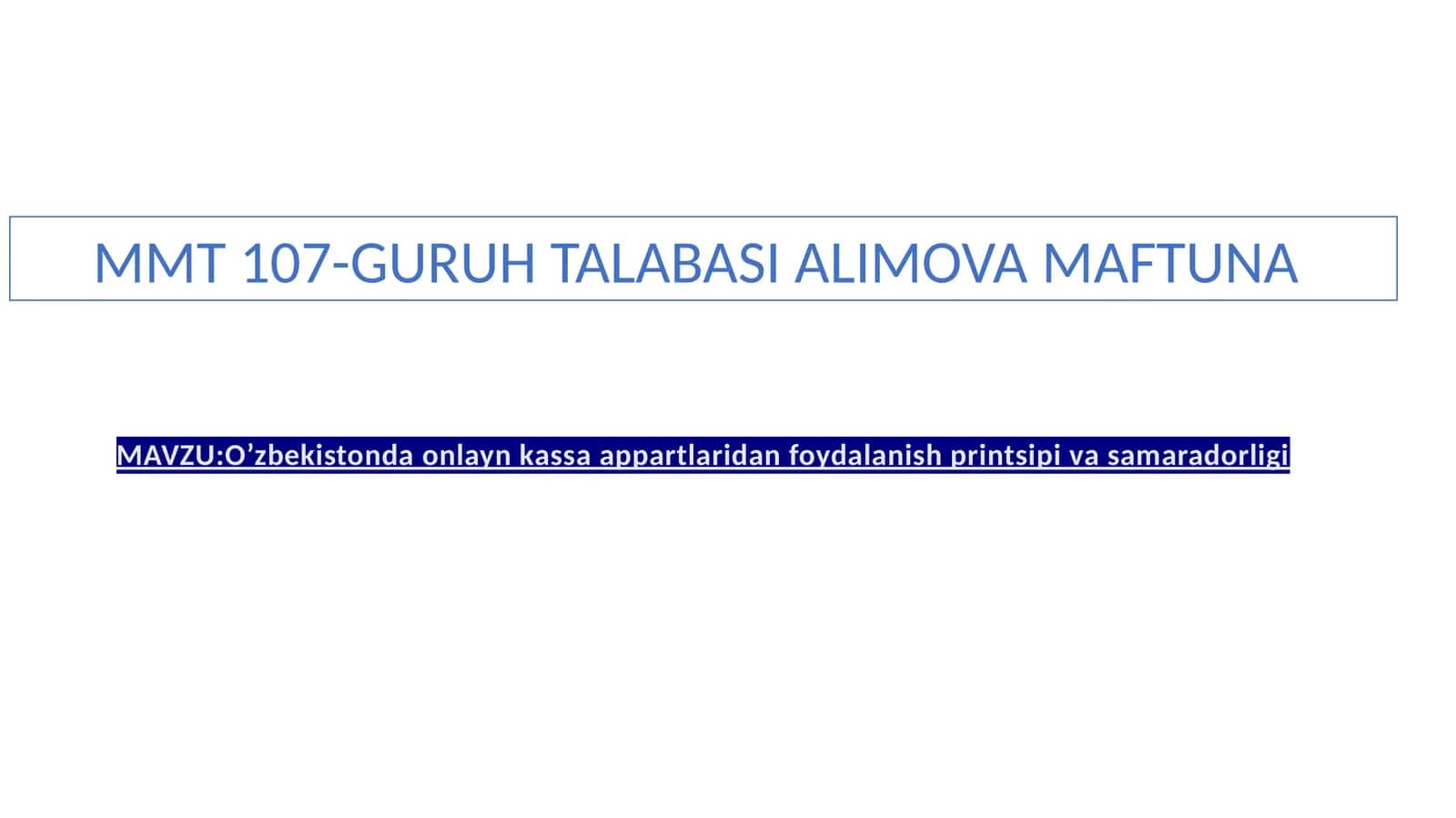 O’zbekistonda onlayn kassa apparatlaridan foydalanish printsipi va samaradorligi 1