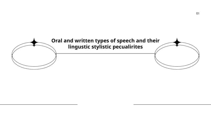 Oral and written types of speech and their lingustic stylistic pecualirites 1