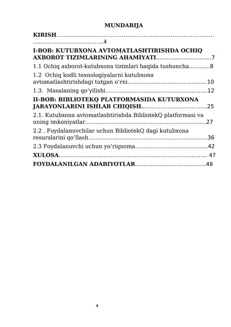 Ochiq Axorot-Kutubxona Tizimlari