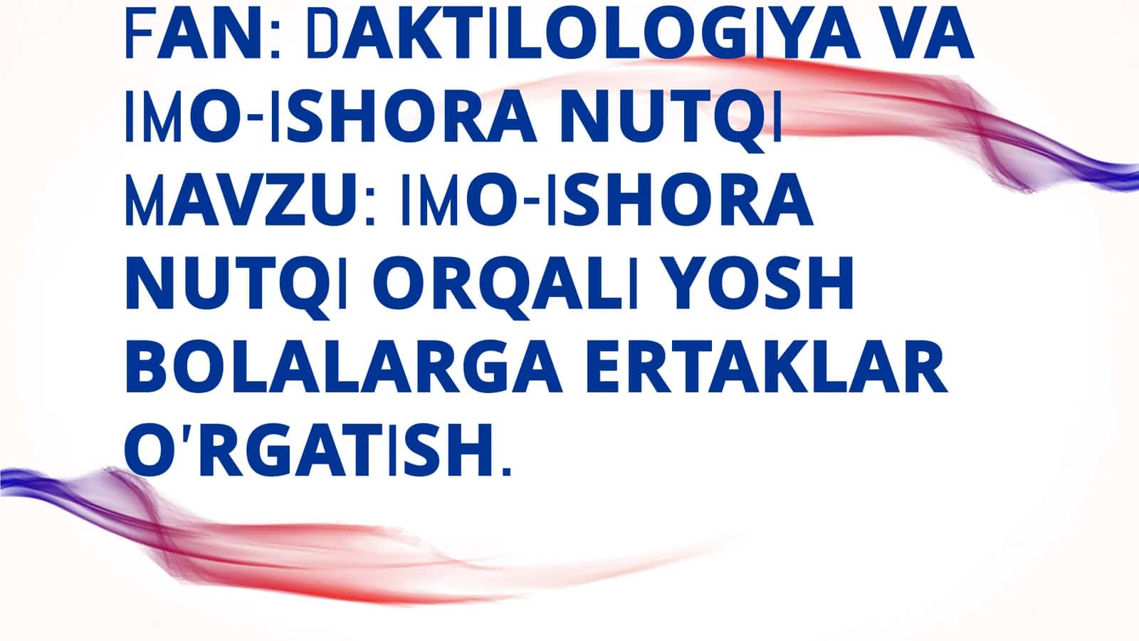 Imo-ishora nutqi 1