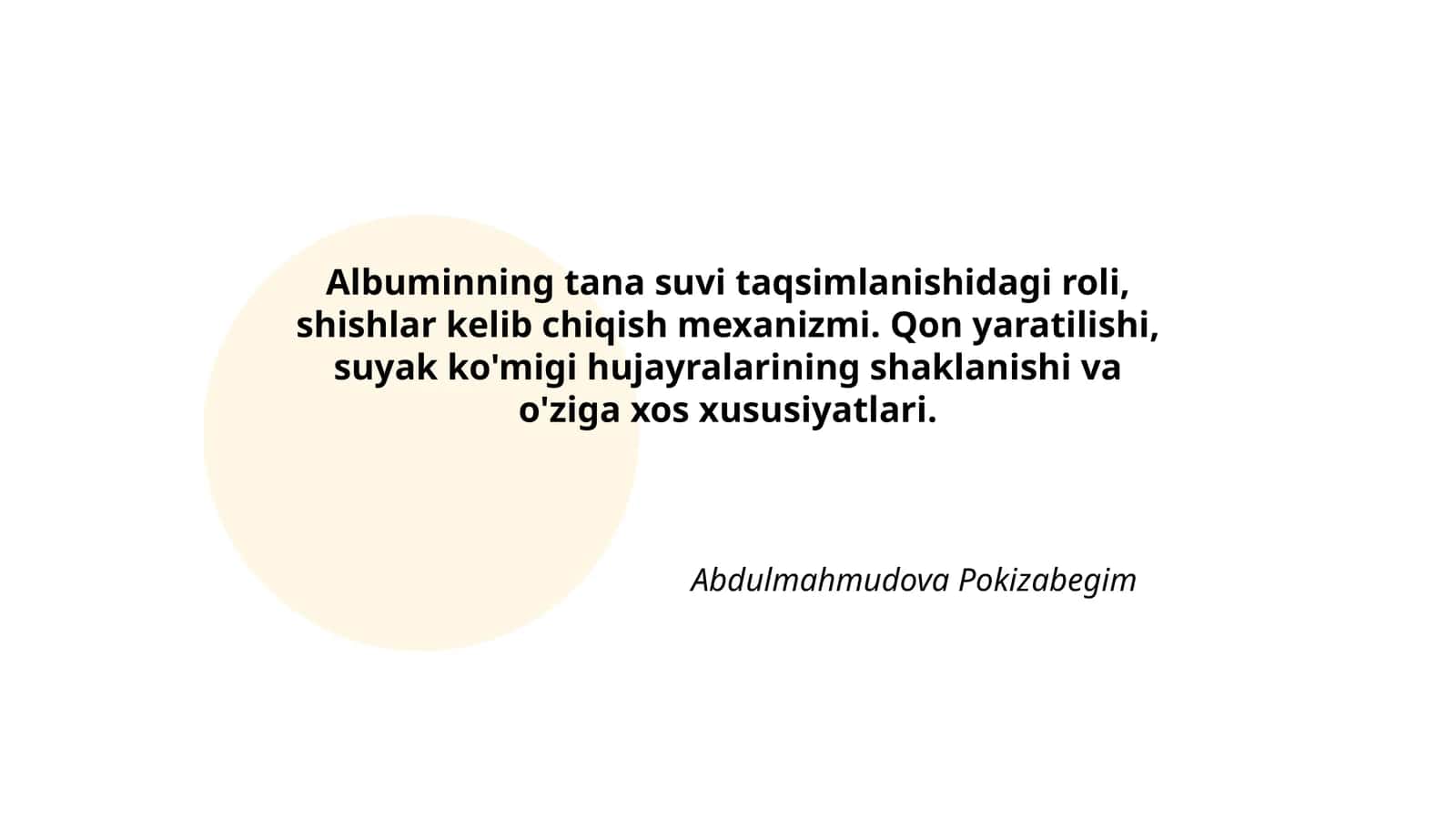 Albuminning tana suvi taqsimlanishi 1