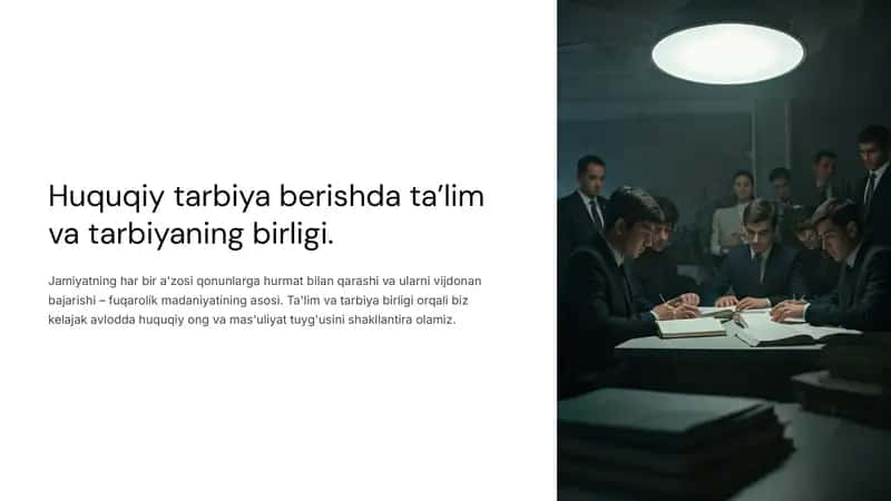 Huquqiy tarbiyaning ahamiyati 1