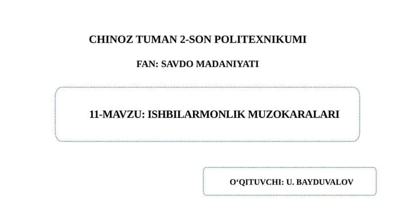 ISHBILARMONLIK MUZOKARALARI 1
