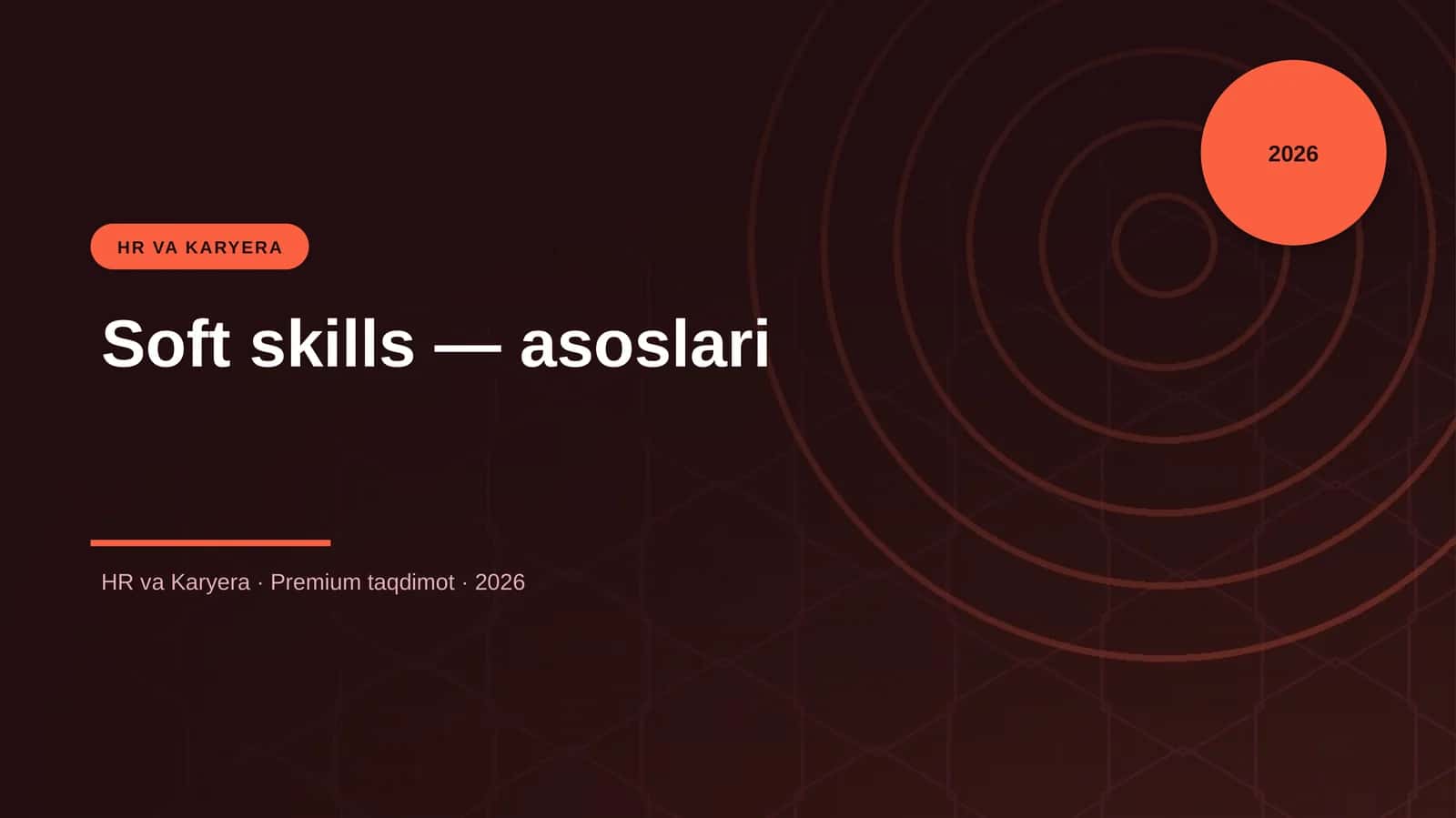 Soft skills — asoslari 1